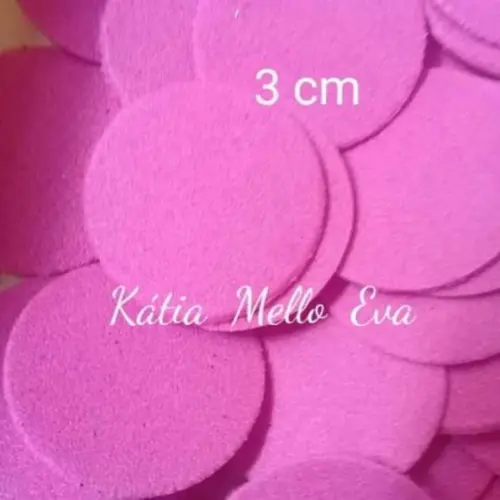 circulo em eva 3 cm