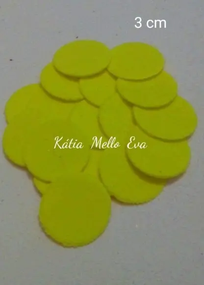circulo em eva 3 cm