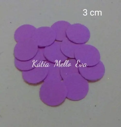 circulo em eva 3 cm