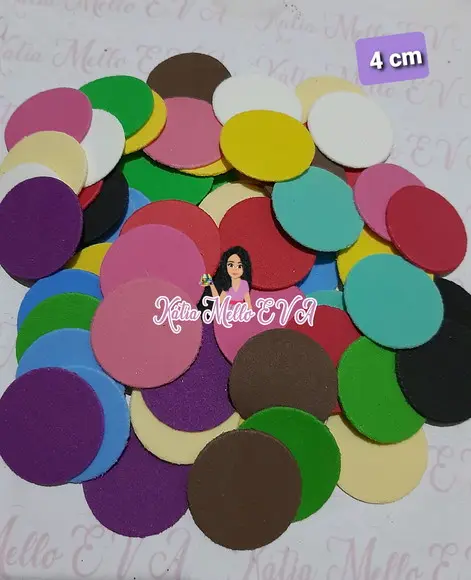 circulo em eva 4 cm