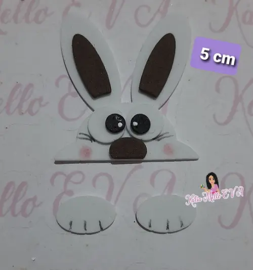 Coelhos em eva 5 cm