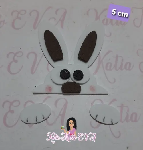 Coelhos em eva 5 cm