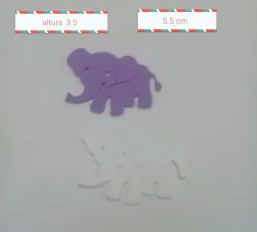 elefante em eva 5.5 cm