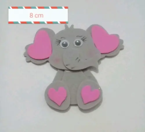 Elefante em eva 8 cm
