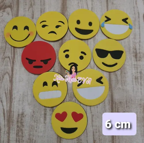 emoji em eva 6 cm
