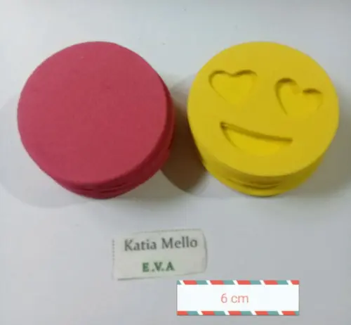 emoji em eva pegue e monte 6 CM