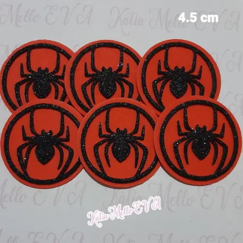 Escudo Homem Aranha em Eva 4,5 cm