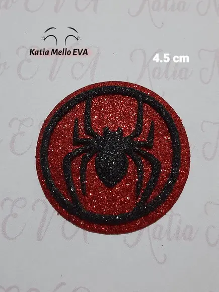 Escudo Homem Aranha em Eva 4,5 cm