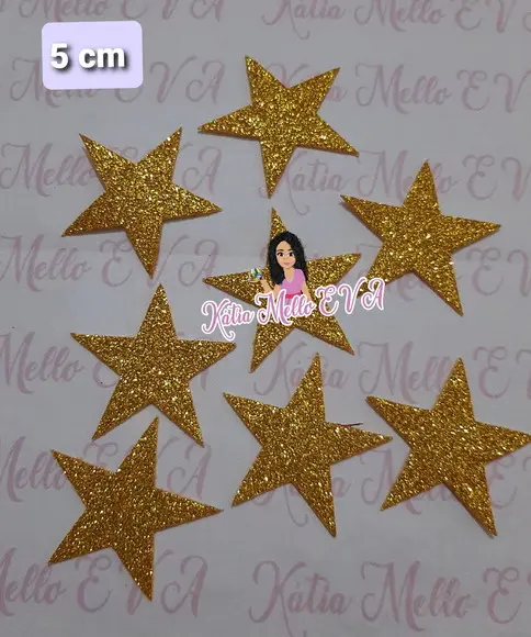 Estrelas em Eva 5 cm
