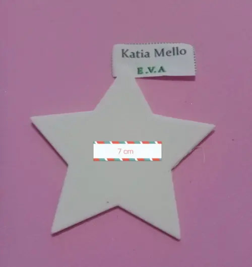 Estrelas em Eva 7 cm