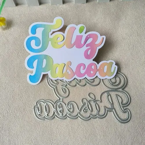 Faca 12 cm Feliz Páscoa