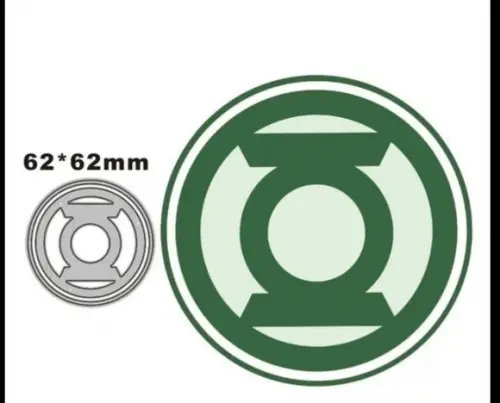 Faca 4 cm Lanterna Verde