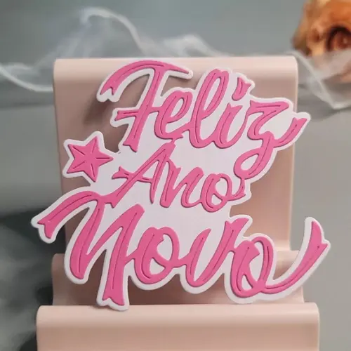 Faca 9 cm Feliz Ano Novo