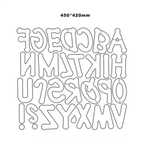 Faca de Corte 10 cm Alfabeto