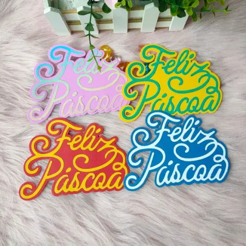 faca de corte 10 cm Feliz Páscoa