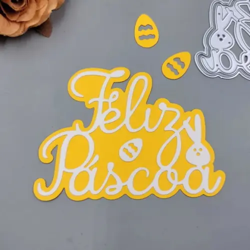 Faca de Corte 10 cm Feliz Páscoa
