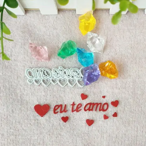 Faca de corte 5 cm eu te amo