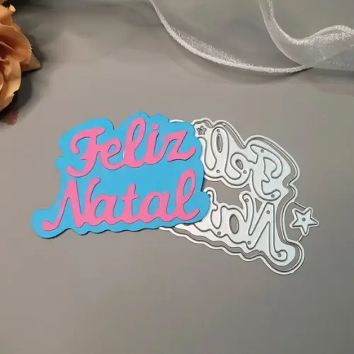 Faca de Corte 7 cm Feliz Natal