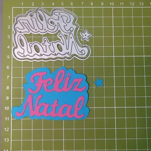 Faca de Corte 7 cm Feliz Natal