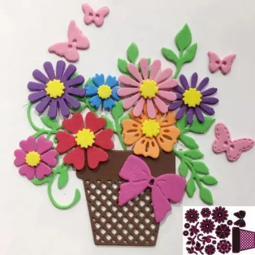 Faca de corte para eva 4 cm flores