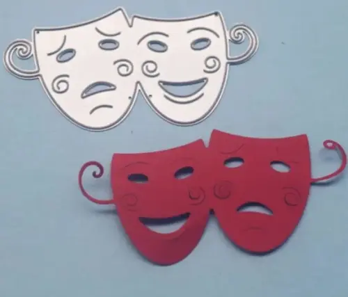 Faca Máscara de Carnaval 8 cm