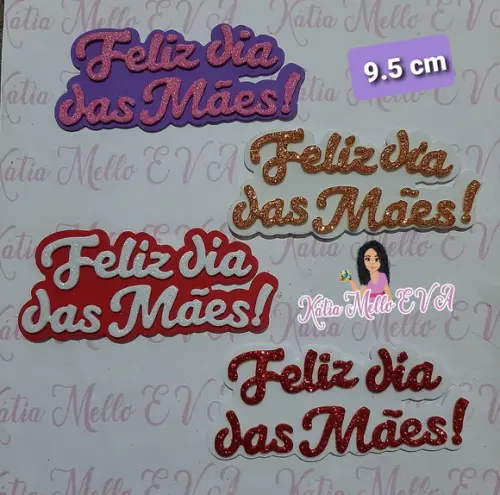 Feliz Dia das Mães Eva 9.5 cm