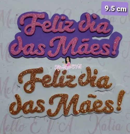Feliz Dia das Mães Eva 9.5 cm