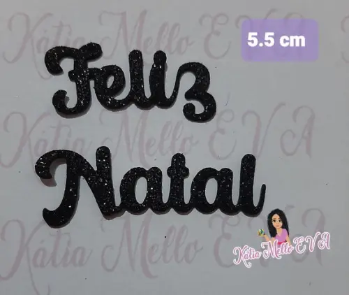 Feliz Natal em Eva 5,5 cm