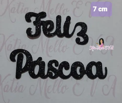 Feliz Páscoa Eva 7 cm