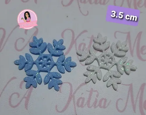 Flocos de Neve em Eva 3.5 cm
