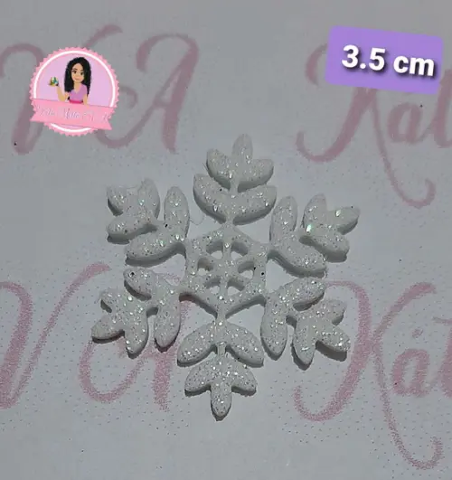 Flocos de Neve em Eva 3.5 cm