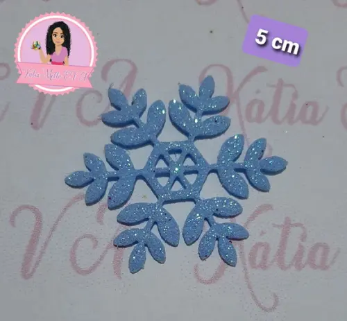 Flocos de Neve em Eva 5 cm