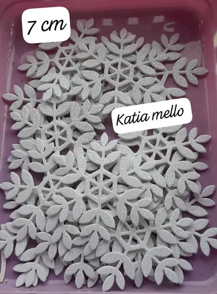 Flocos de Neve em Eva 7 cm