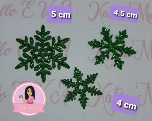 flocos de neve em eva kit