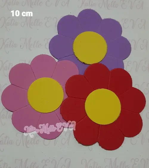 Flor 8 Pétalas em Eva