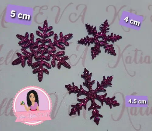 flocos de neve em eva kit