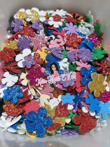 Flor em eva 3 cm kit