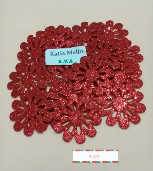 Flor em Eva 4 cm
