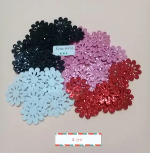 Flor em Eva 4 cm