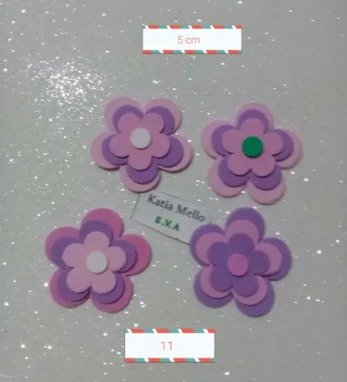 Flor em Eva 5 cm