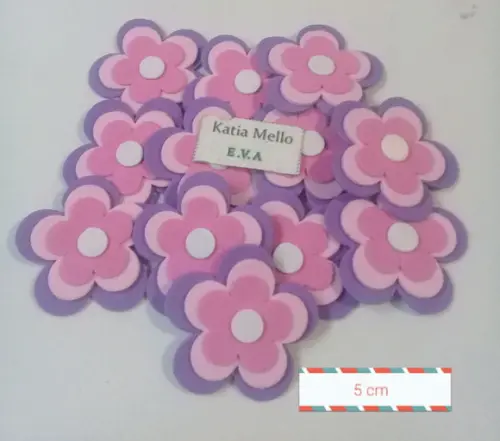 Flor em Eva 5 cm