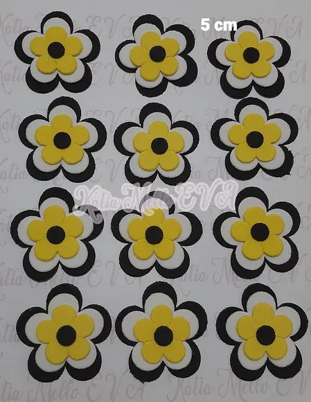 Flor em Eva 5 cm