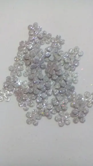 Flor hélice em eva com gliter