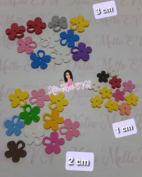 Flores de eva 3 CM