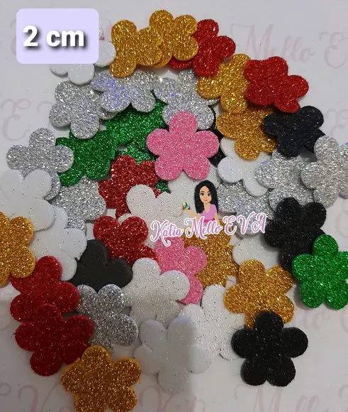 Flores em Eva 2 cm