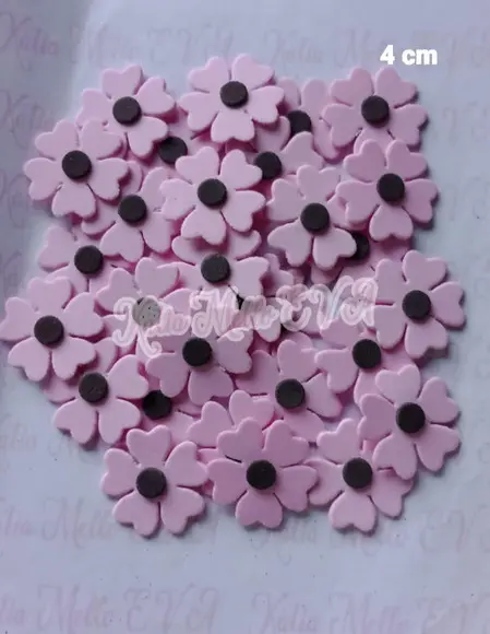 Flores em Eva 4 cm