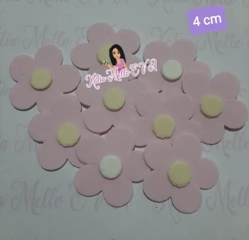 Flores Em Eva 4 Cm Candy Color