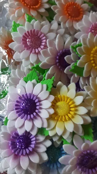 Flores em Eva 5 cm