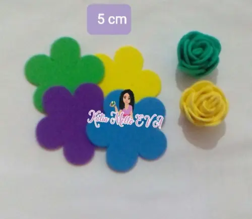 Flores em Eva 5 cm