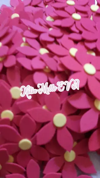 Flores em Eva 6 cm